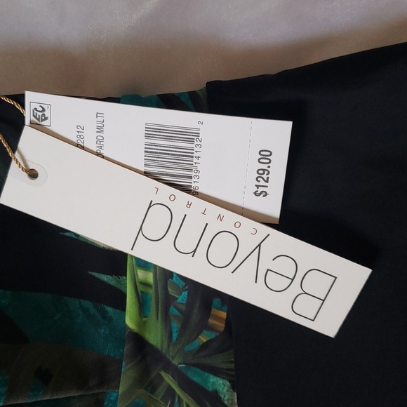 Beyond Control NWT, size 12, leopard multi one piece swimsuit - Picture 2 of 5